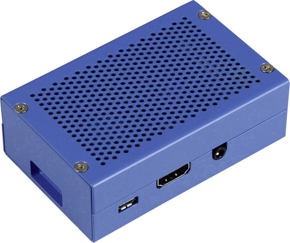 Raspberry Pi® Gehäuse Blau RPI-Case-ALU-BLUE Raspberry Pi® 2 B, Raspberry Pi® 3