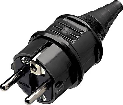 MENNEKES 10754 Schutzkontaktstecker 230V Schwarz IP44