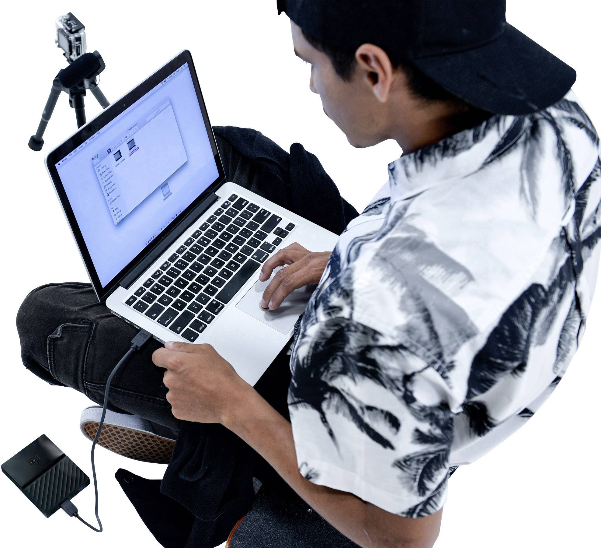 WD My Passport WDBYFT0040BBL - Festplatte - verschlüsselt - 4 TB - extern (tragbar) - USB 3.0