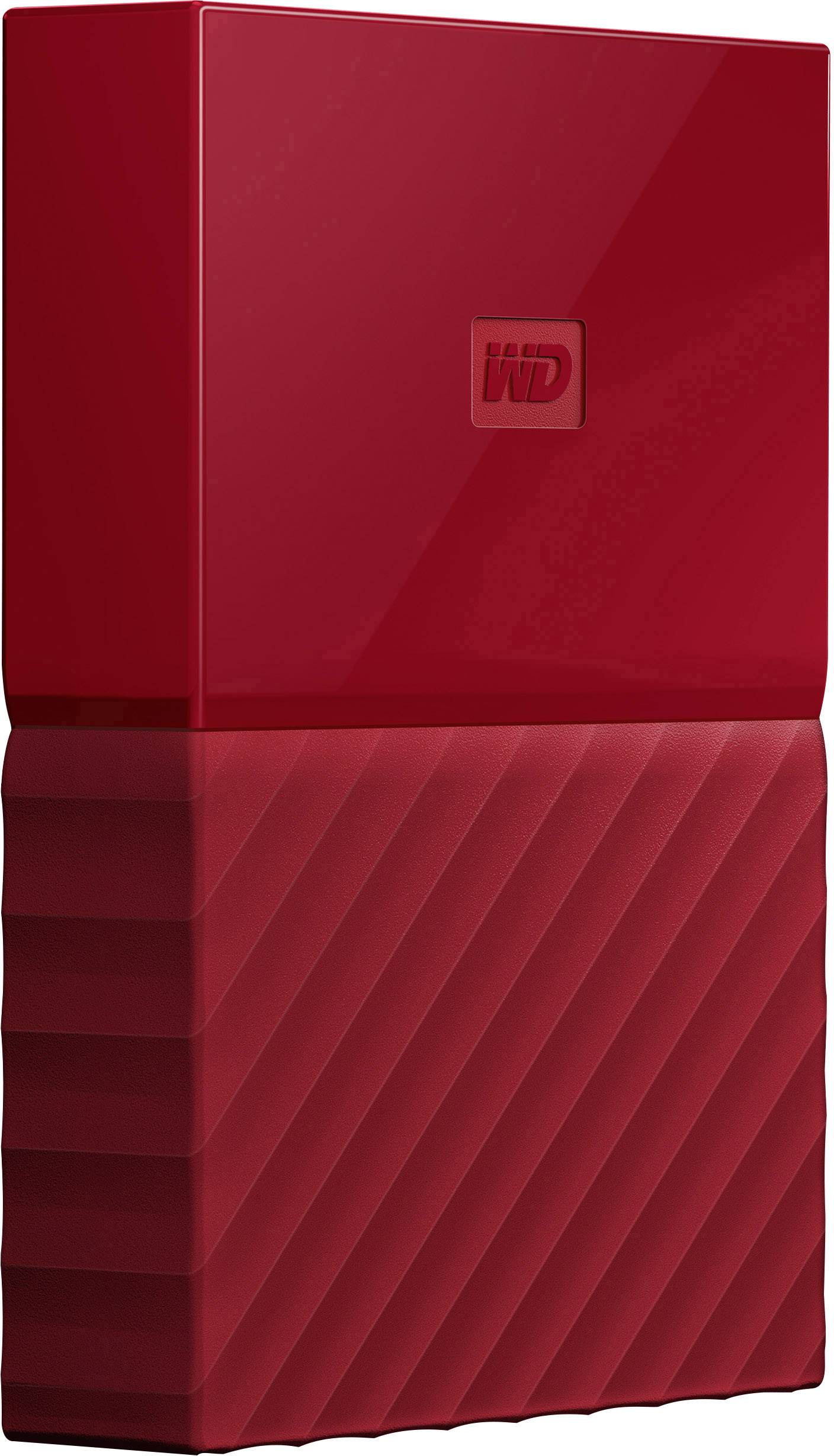 WD My Passport 4 TB Externe Festplatte 6.35 cm (2.5 Zoll) USB 3.0 Rot WDBYFT0040BRD-WESN
