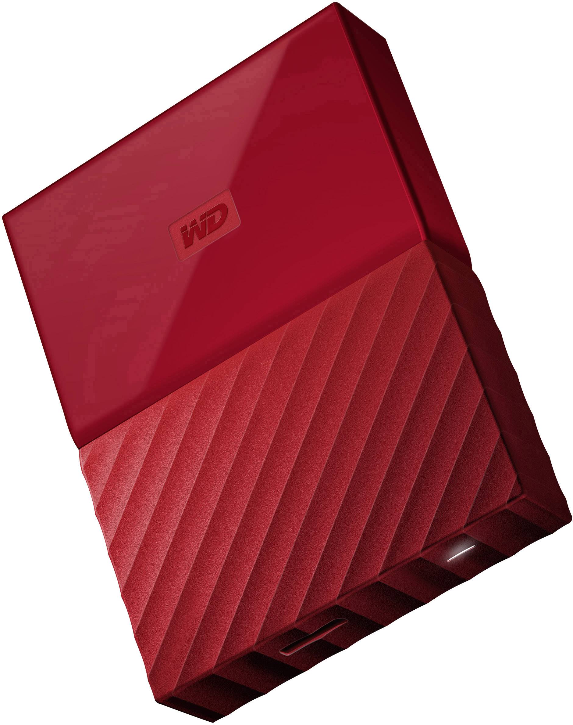 WD My Passport 4 TB Externe Festplatte 6.35 cm (2.5 Zoll) USB 3.0 Rot WDBYFT0040BRD-WESN