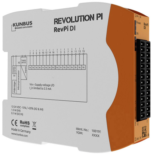 Kunbus Revolution Pi by RevPi DI PR100195 SPS-Erweiterungsmodul 24 V