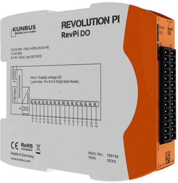 Kunbus Revolution Pi by RevPi DO PR100196 SPS-Erweiterungsmodul 24V