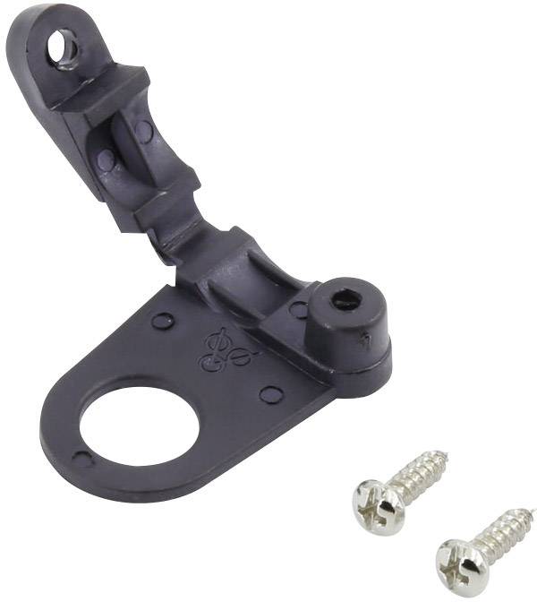 TRU COMPONENTS Zugentlastung Klemm-Ø (max.) 5mm Schwarz