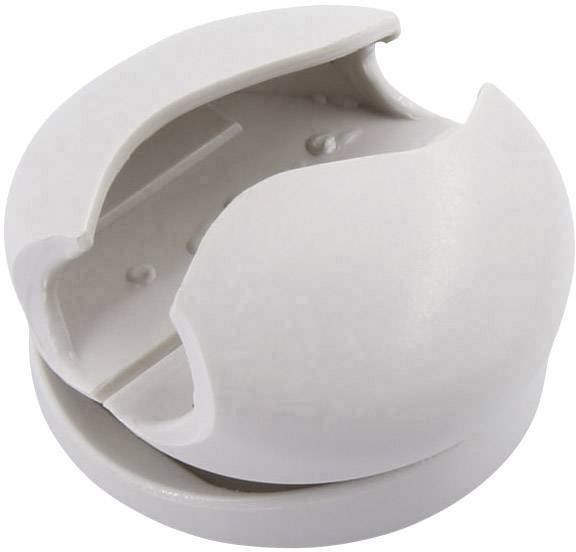 TRU Components Kabelhalter selbstklebend 93013c1202 Bündel-Ø-Bereich 8mm (max) Weiß