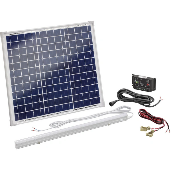 Esotec 120006 Solar-Set 30 Wp inkl. Laderegler, mit LED Leuchte Esotec 120006 Solar-Set 30 Wp inkl. Laderegler, mit LED Leuchte