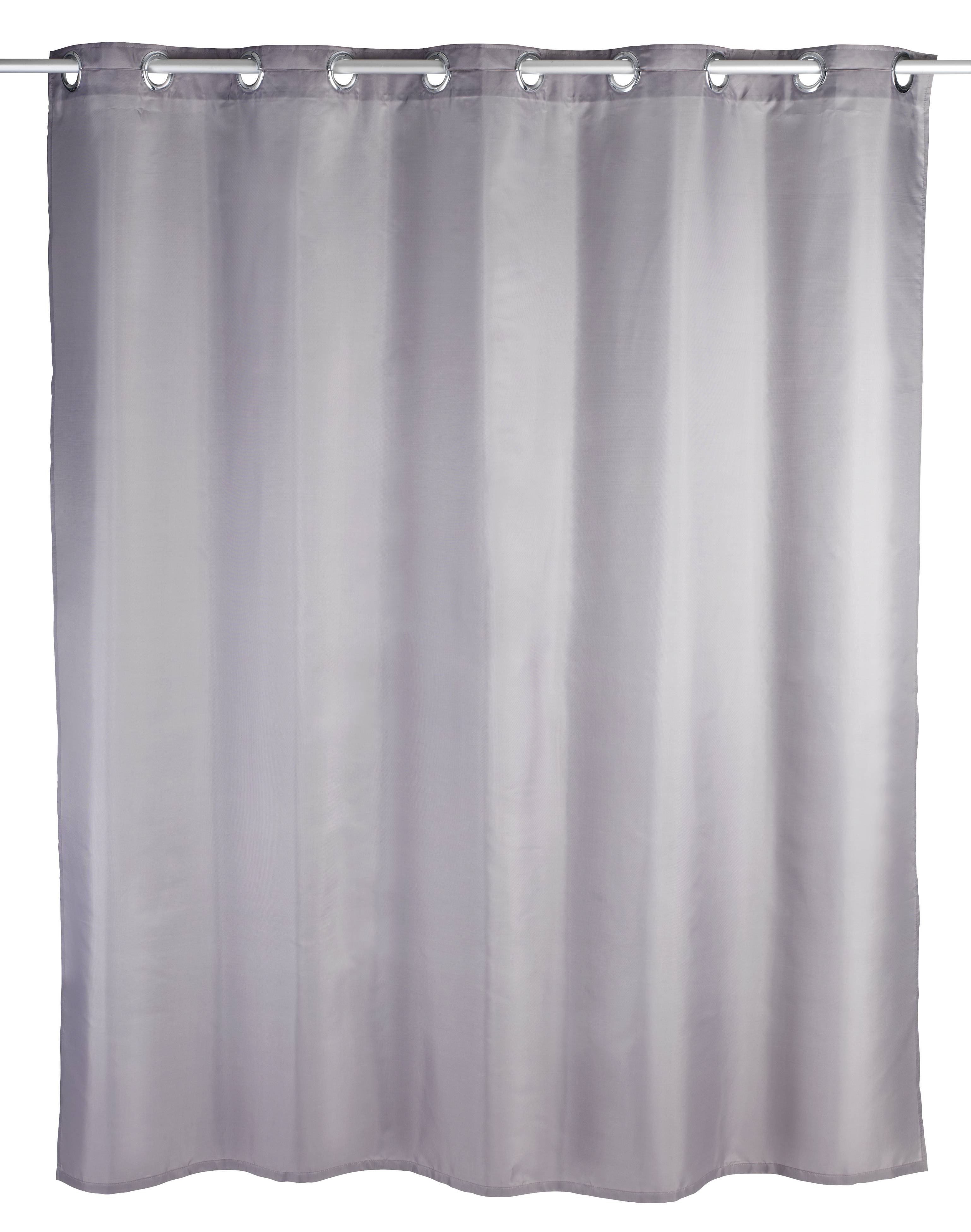 Wenko Comfort Flex Duschvorhang (B x H) 180cm x 200cm Polyester Grau waschbar