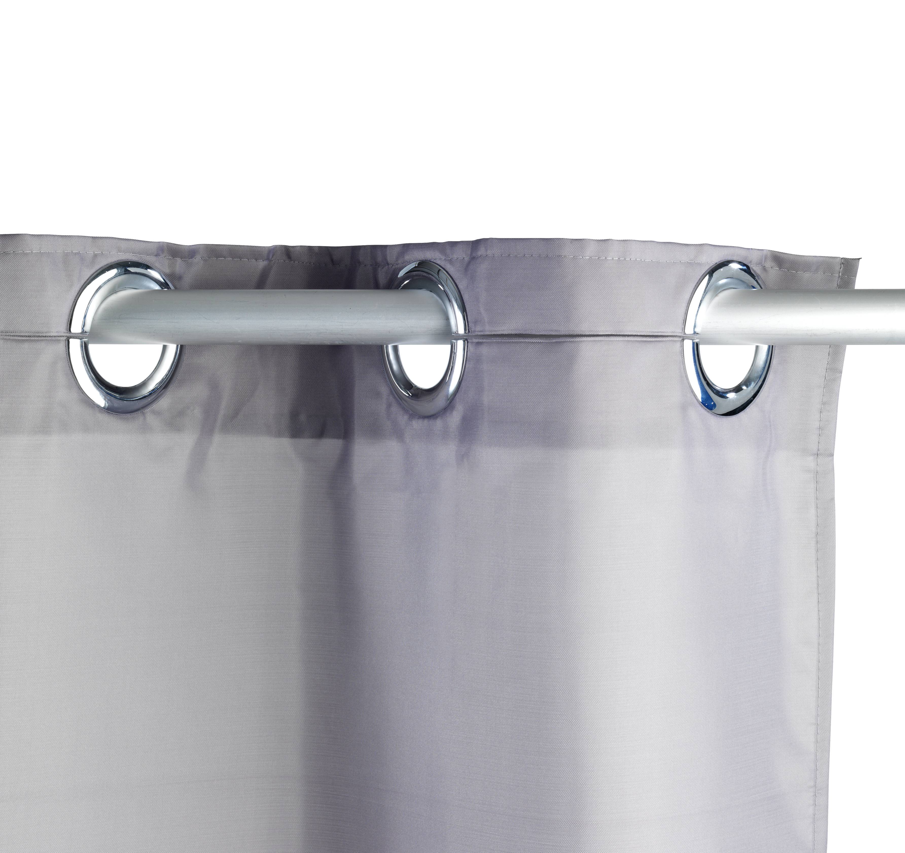 Wenko Comfort Flex Duschvorhang (B x H) 180cm x 200cm Polyester Grau waschbar