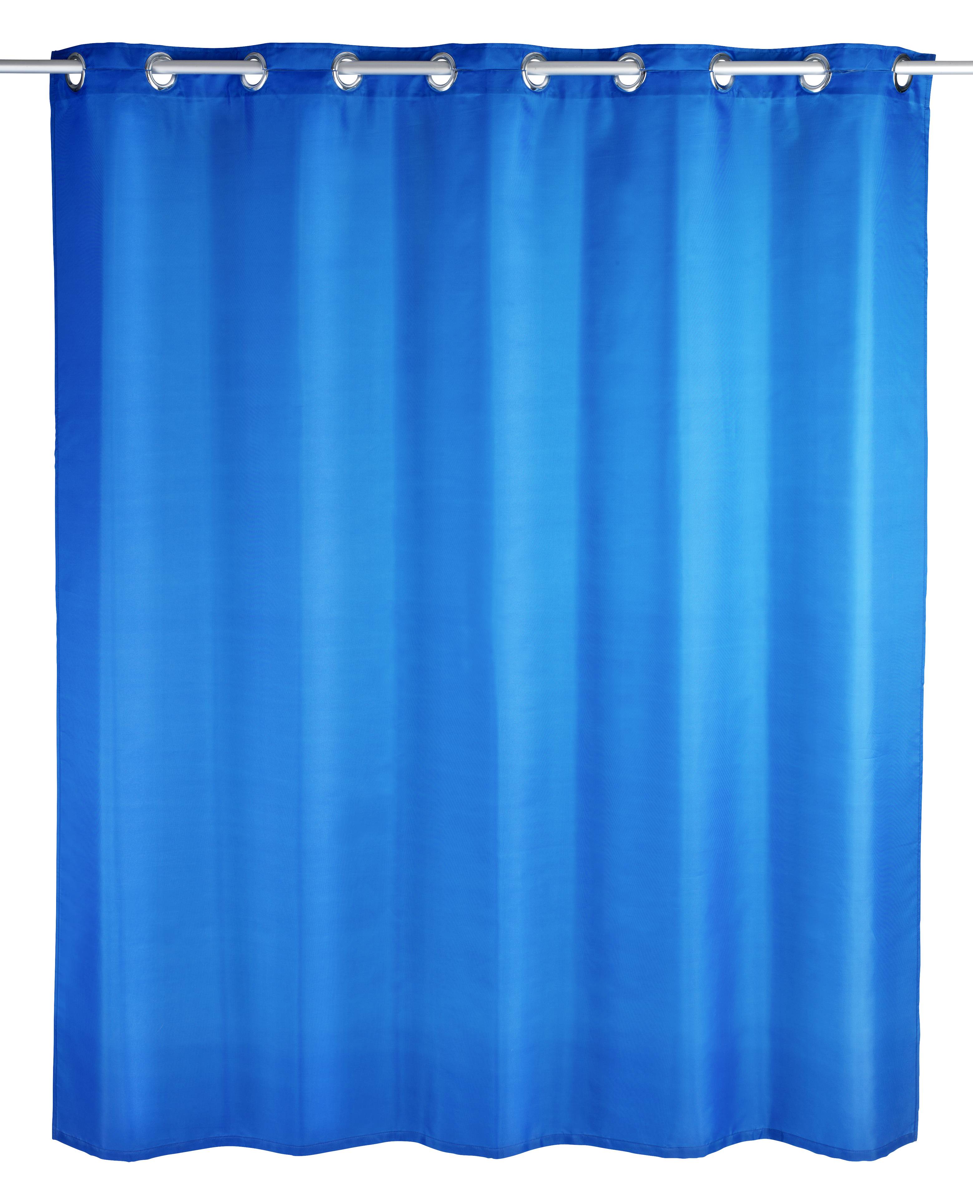 Wenko Comfort Flex Duschvorhang (B x H) 180cm x 200cm Polyester Blau waschbar