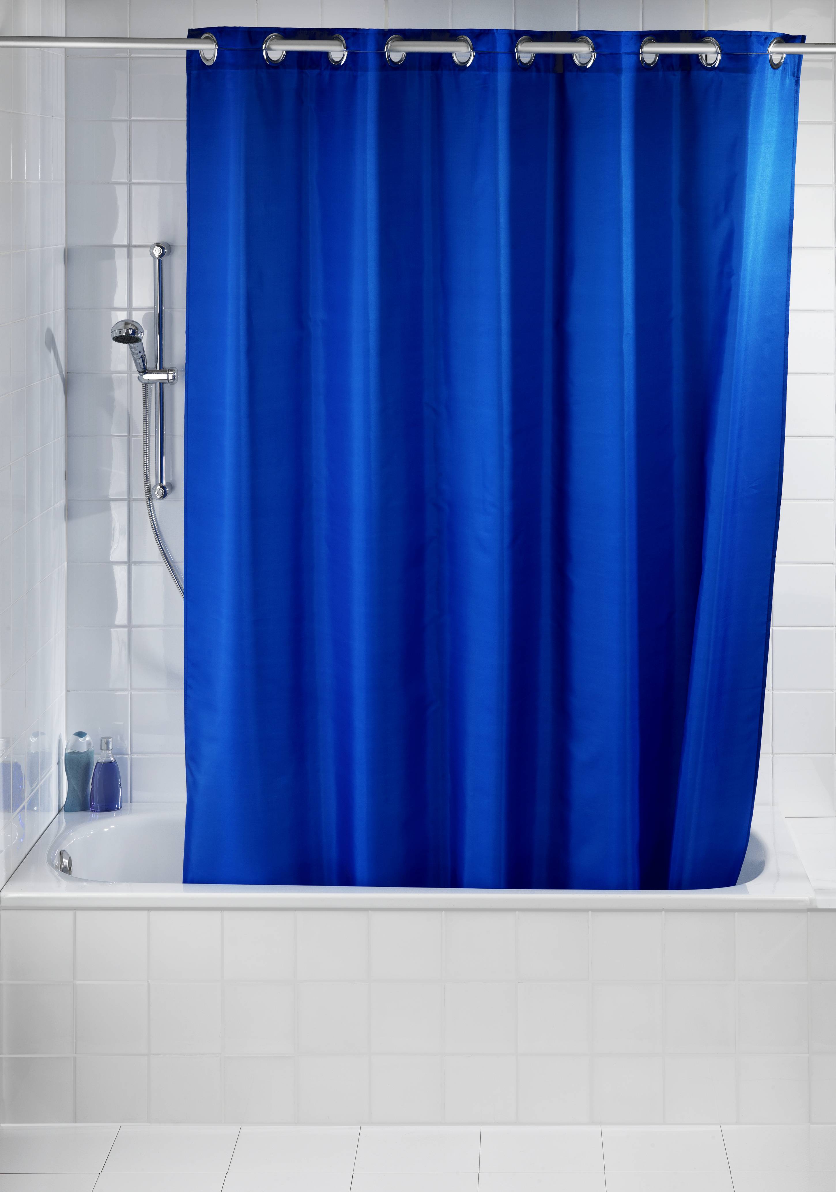 Wenko Comfort Flex Duschvorhang (B x H) 180cm x 200cm Polyester Blau waschbar