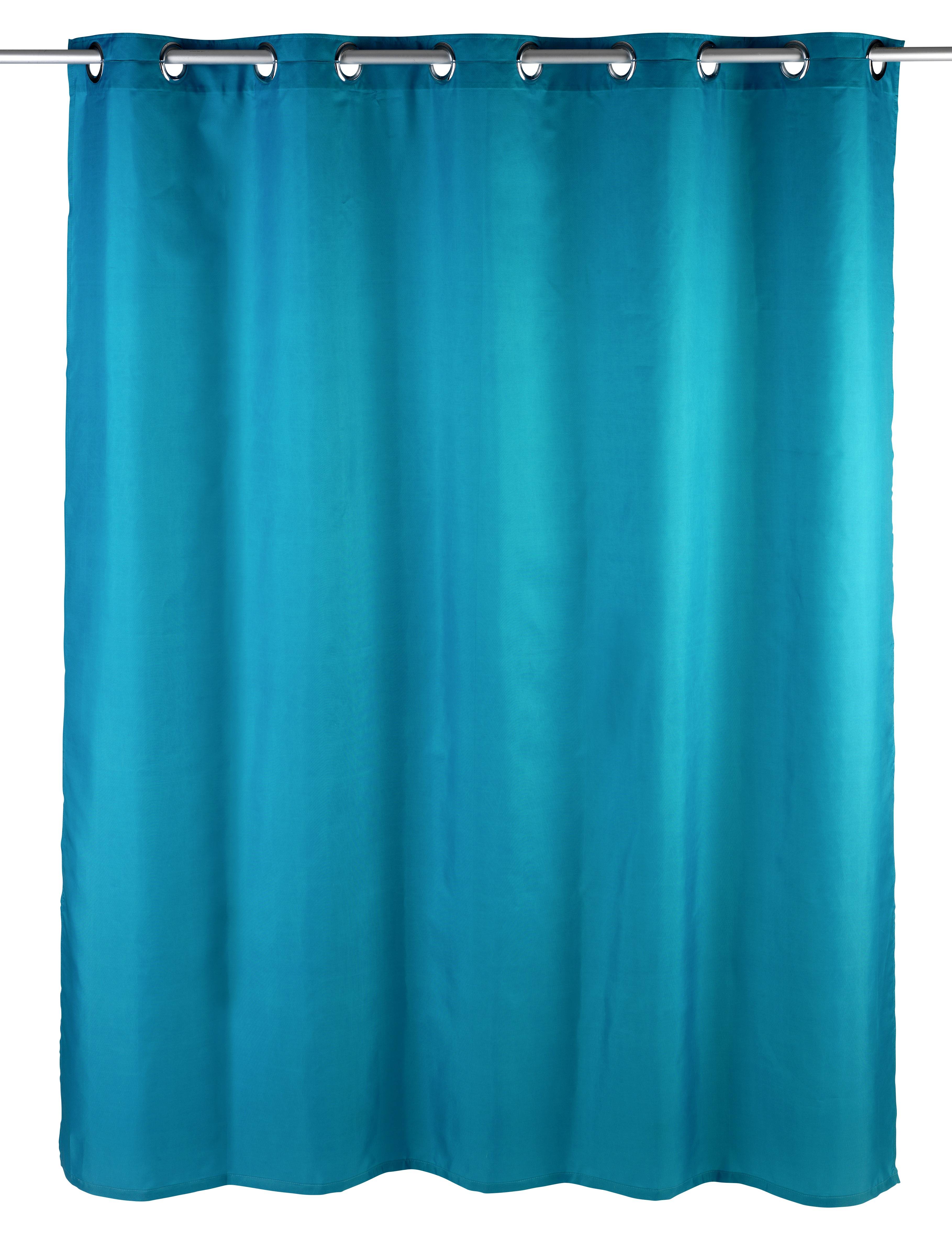 Wenko Comfort Flex Duschvorhang (B x H) 180cm x 200cm Polyester Petrol waschbar