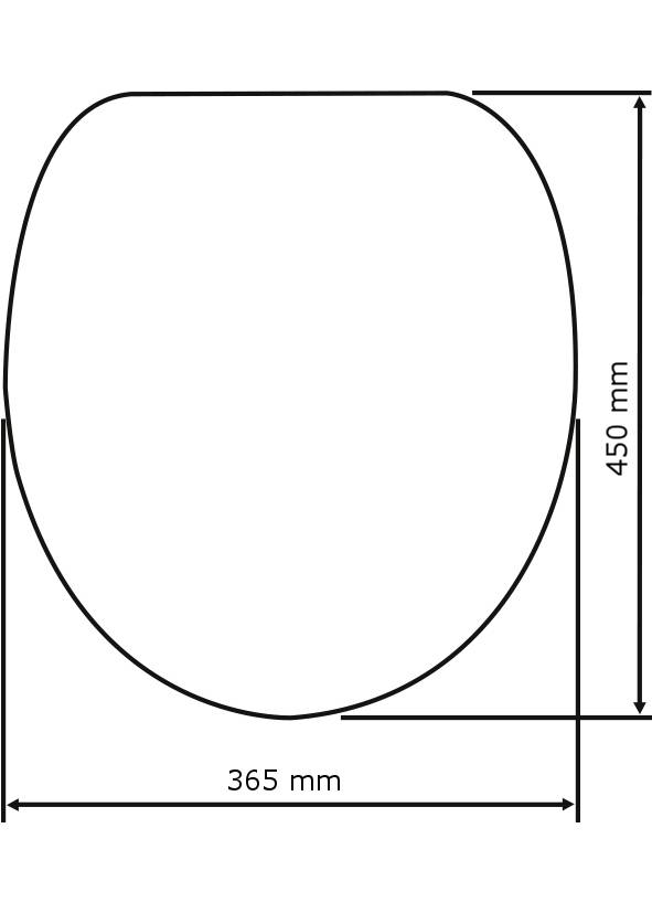 Wenko Muschel mit 3D-Effekt WC-Sitz Edelstahl, Duroplast mit Absenkautomatik, rostfrei