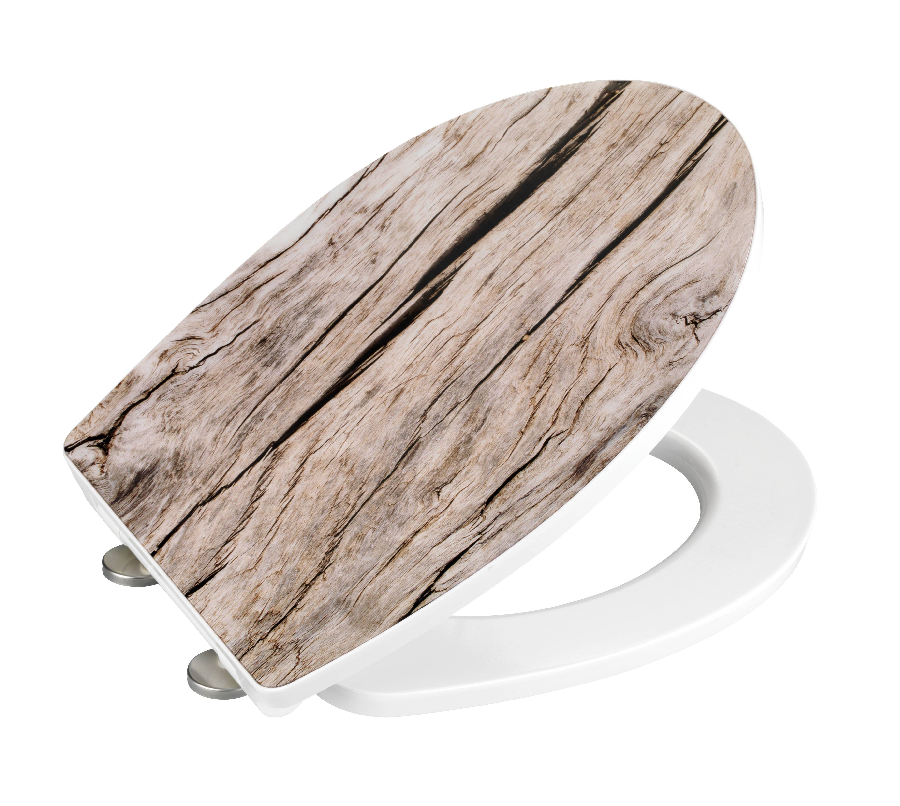 Wenko 22270100 Bois WC-Sitz Duroplast, Acryl