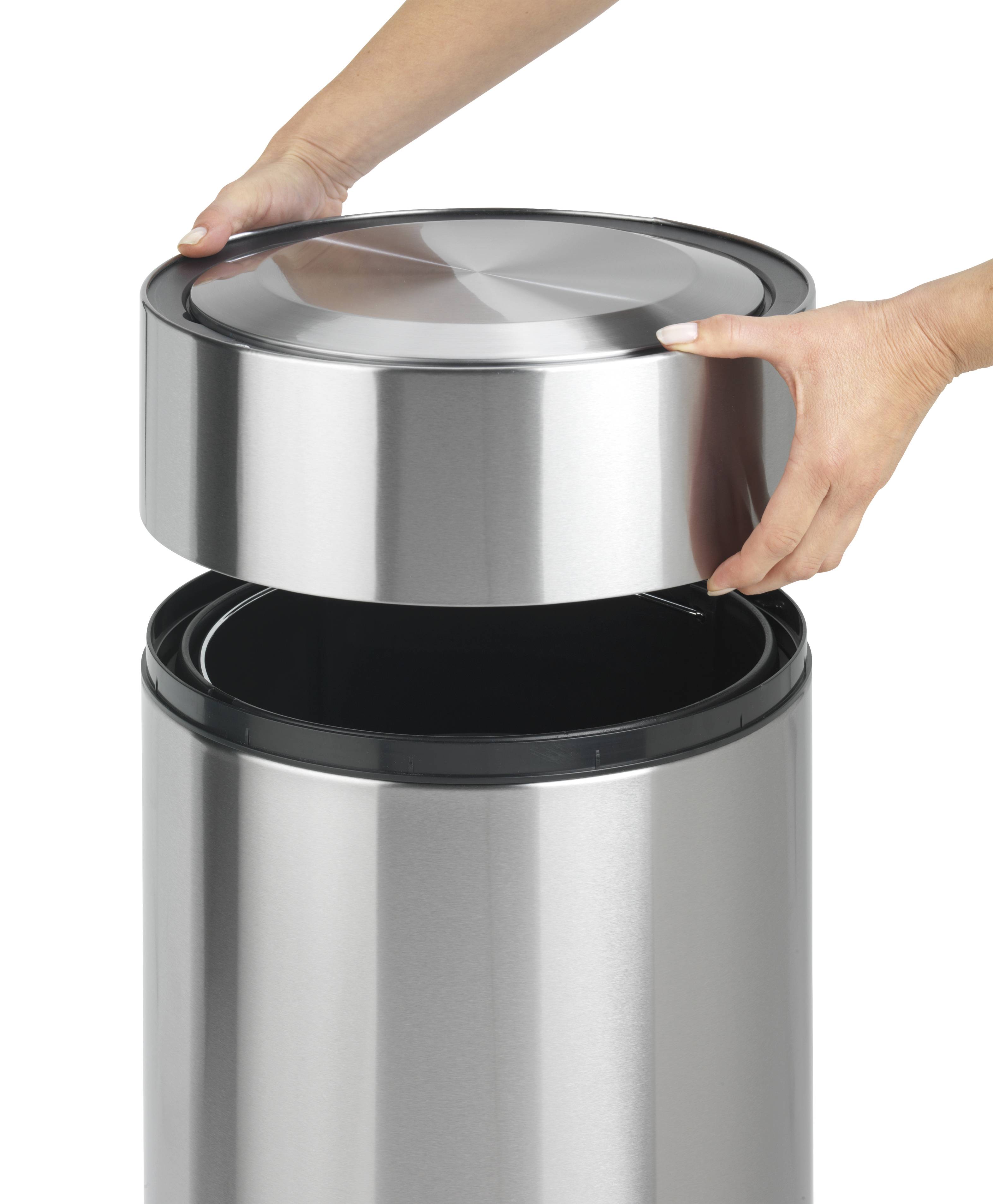 Wenko Abfalleimer Sensor, Sensortechnik, 30 l, Edelstahl matt