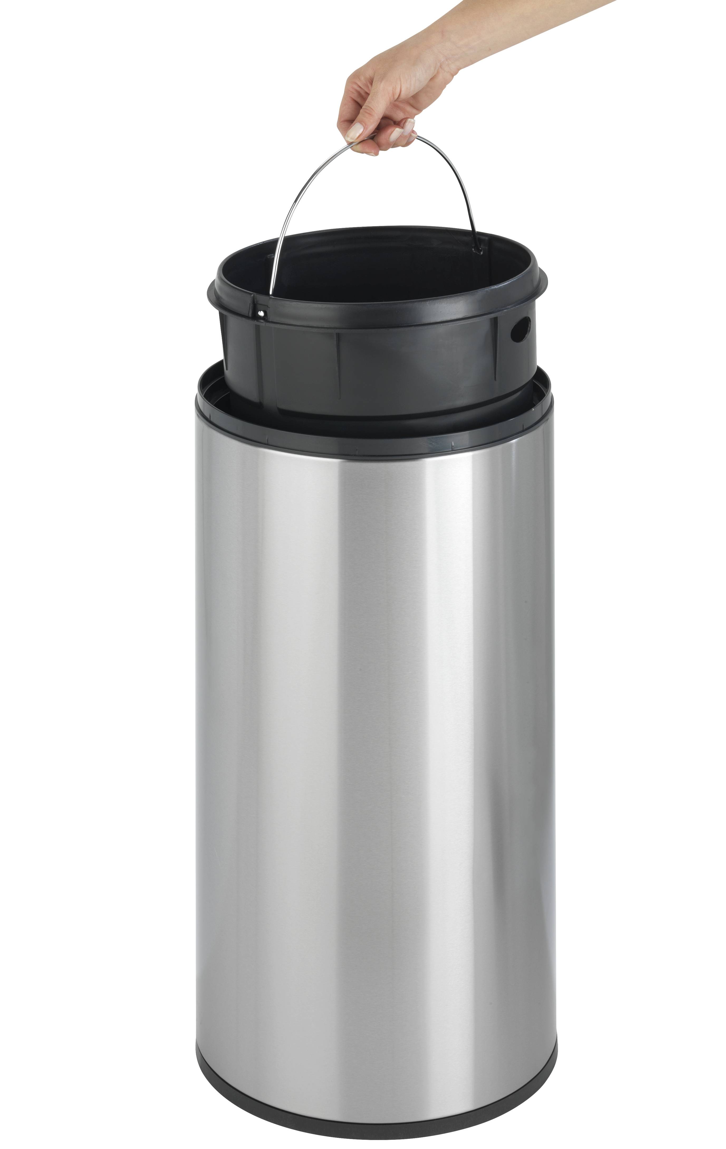 Wenko Abfalleimer Sensor, Sensortechnik, 30 l, Edelstahl matt