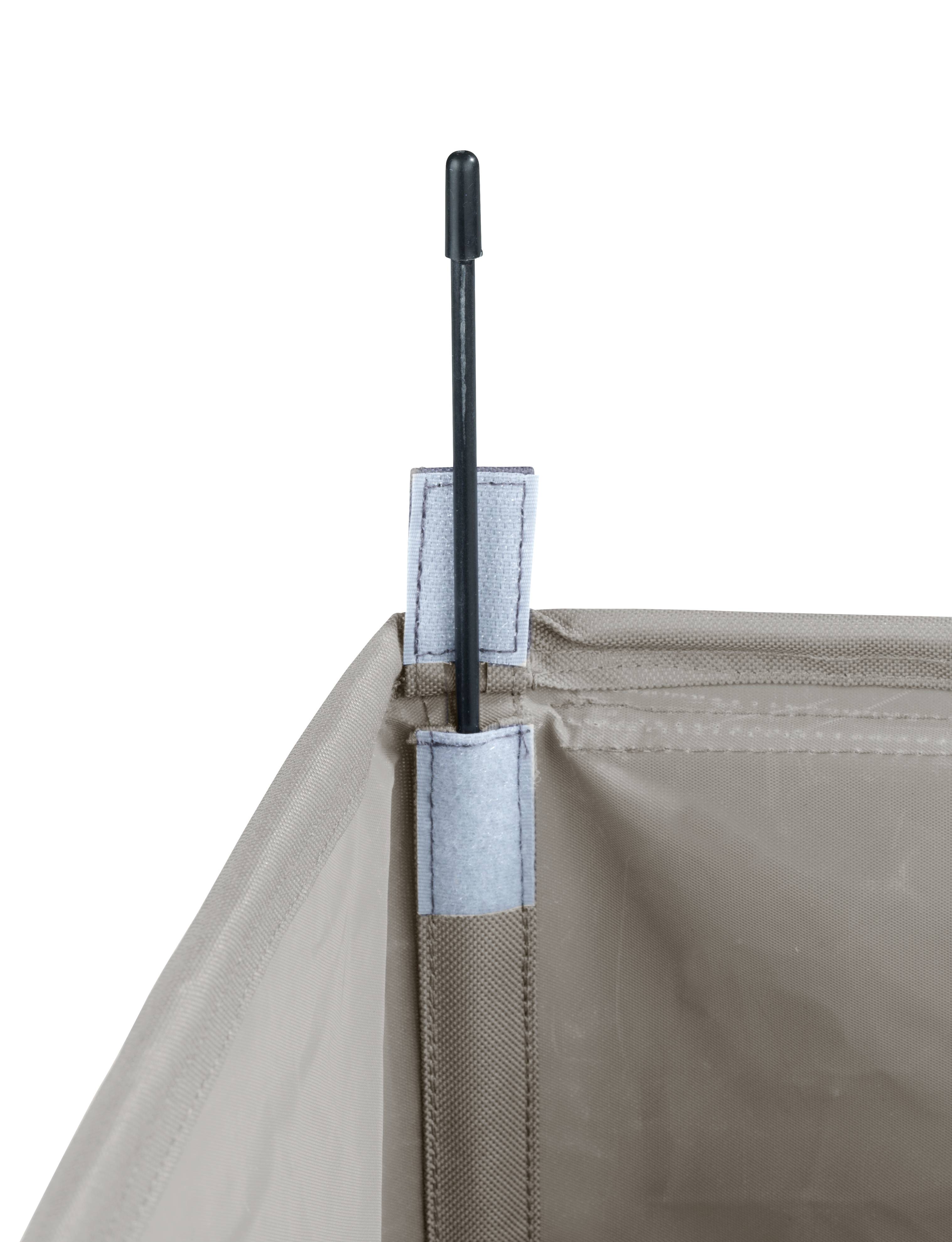 WENKO Wäschesammler Tresco Beige, Wäschekorb, 50 l