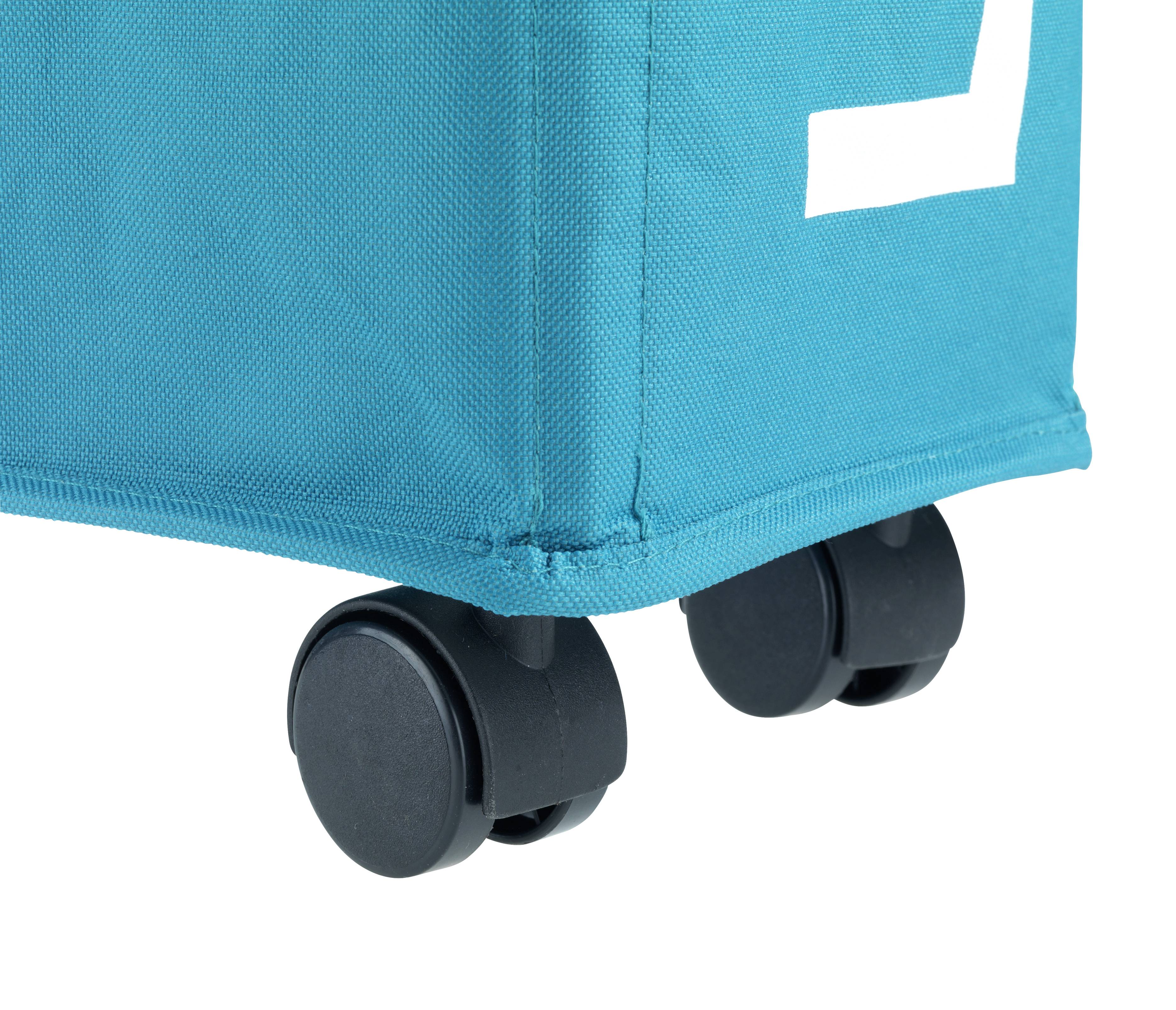 Wenko Wäschesammler Corno Petrol, Wäschekorb, 43l