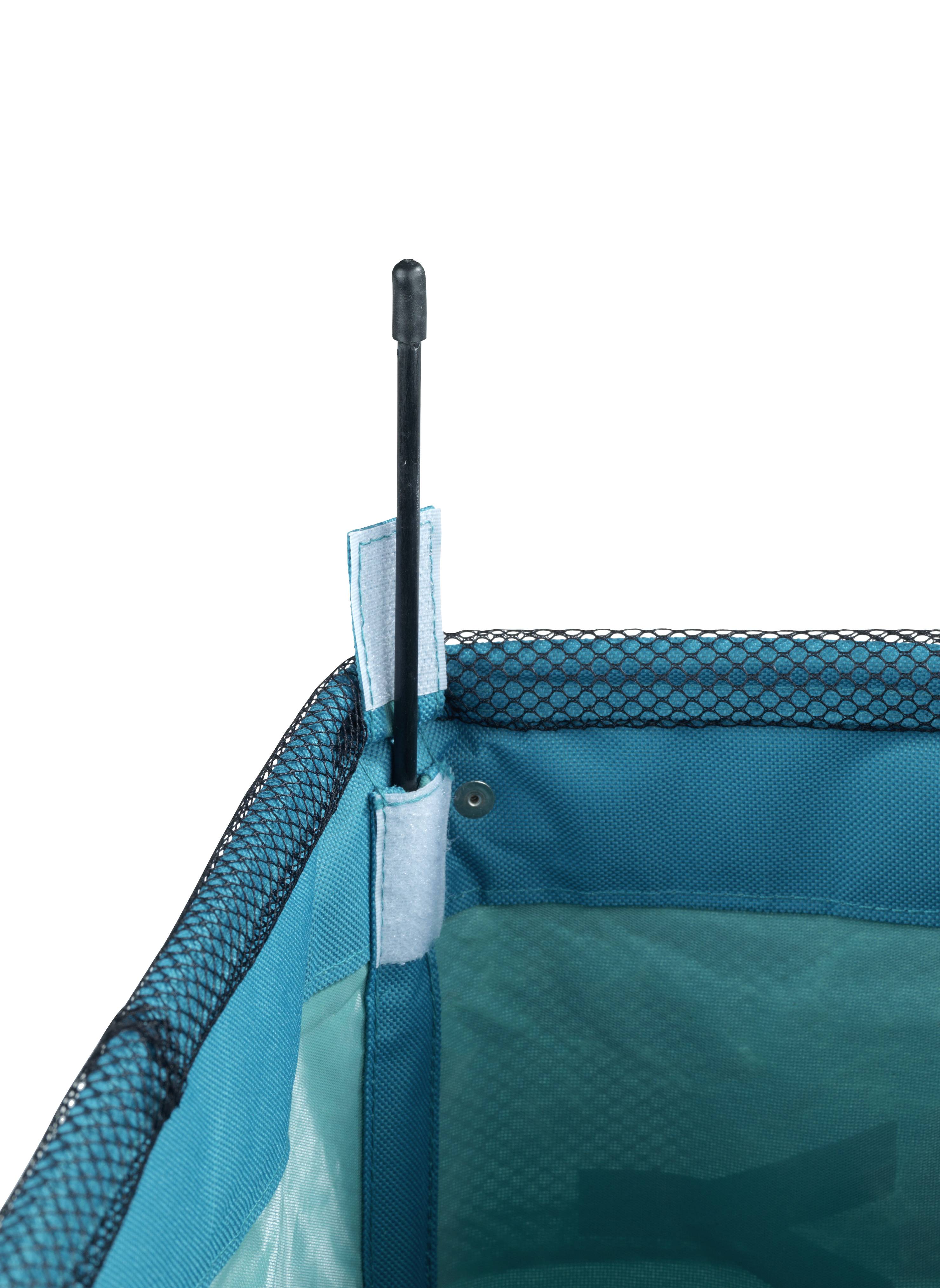 Wenko Wäschesammler Corno Petrol, Wäschekorb, 43l