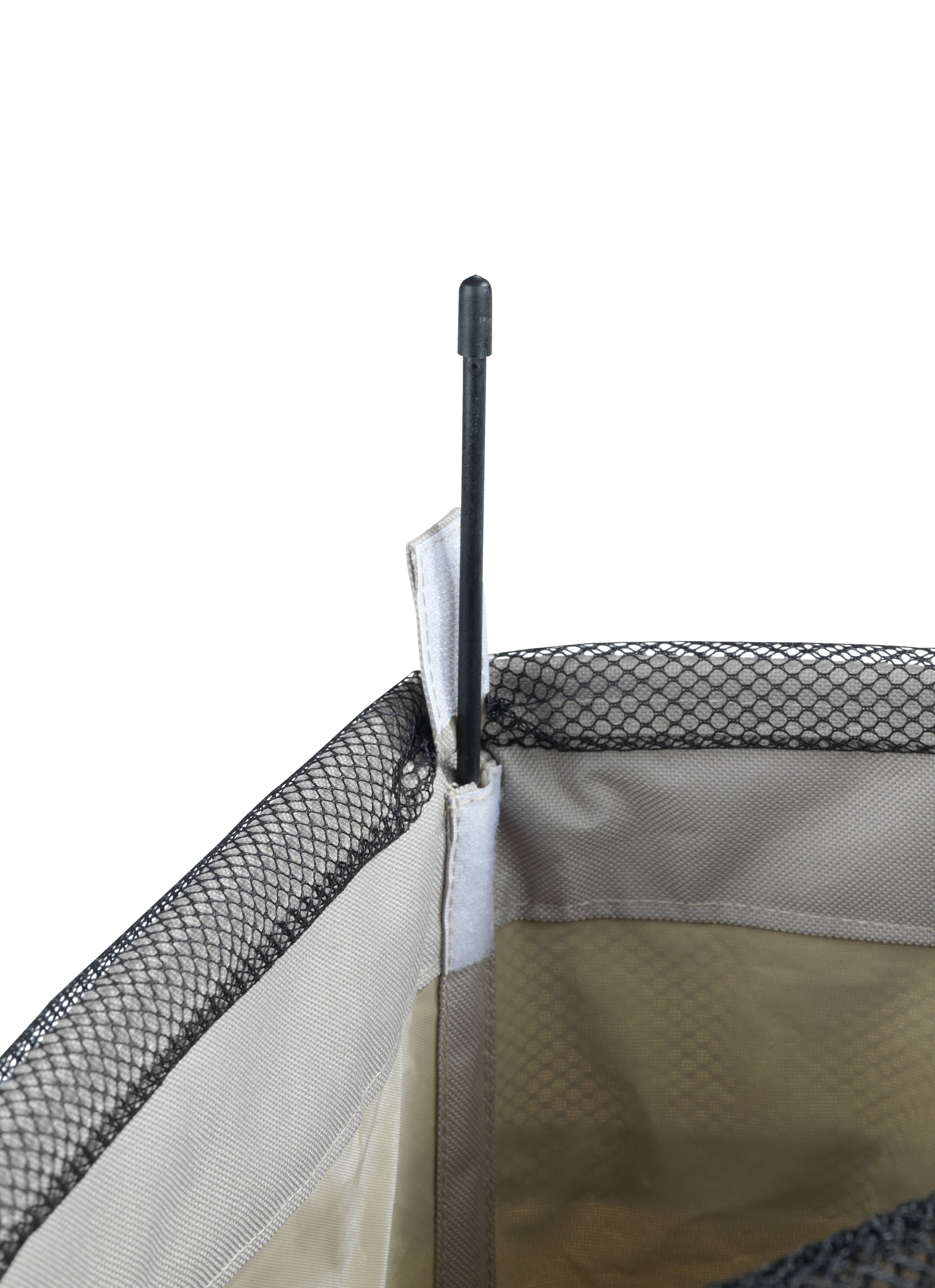 WENKO Wäschesammler Corno Taupe, Wäschekorb, 43 l