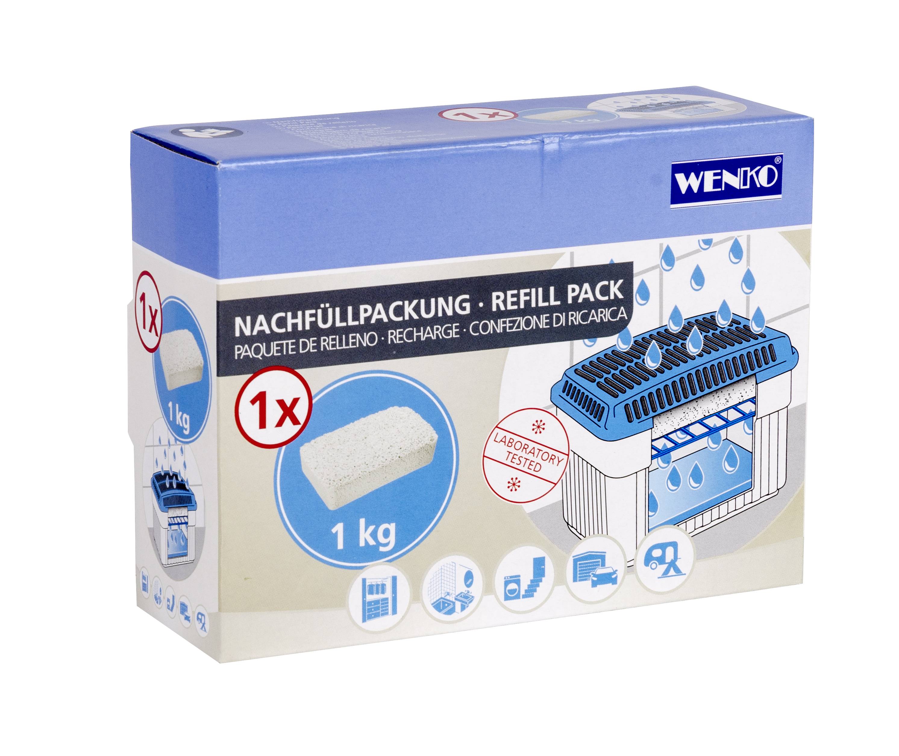 Wenko 69202800 Luftentfeuchter 50m² Weiß, Blau