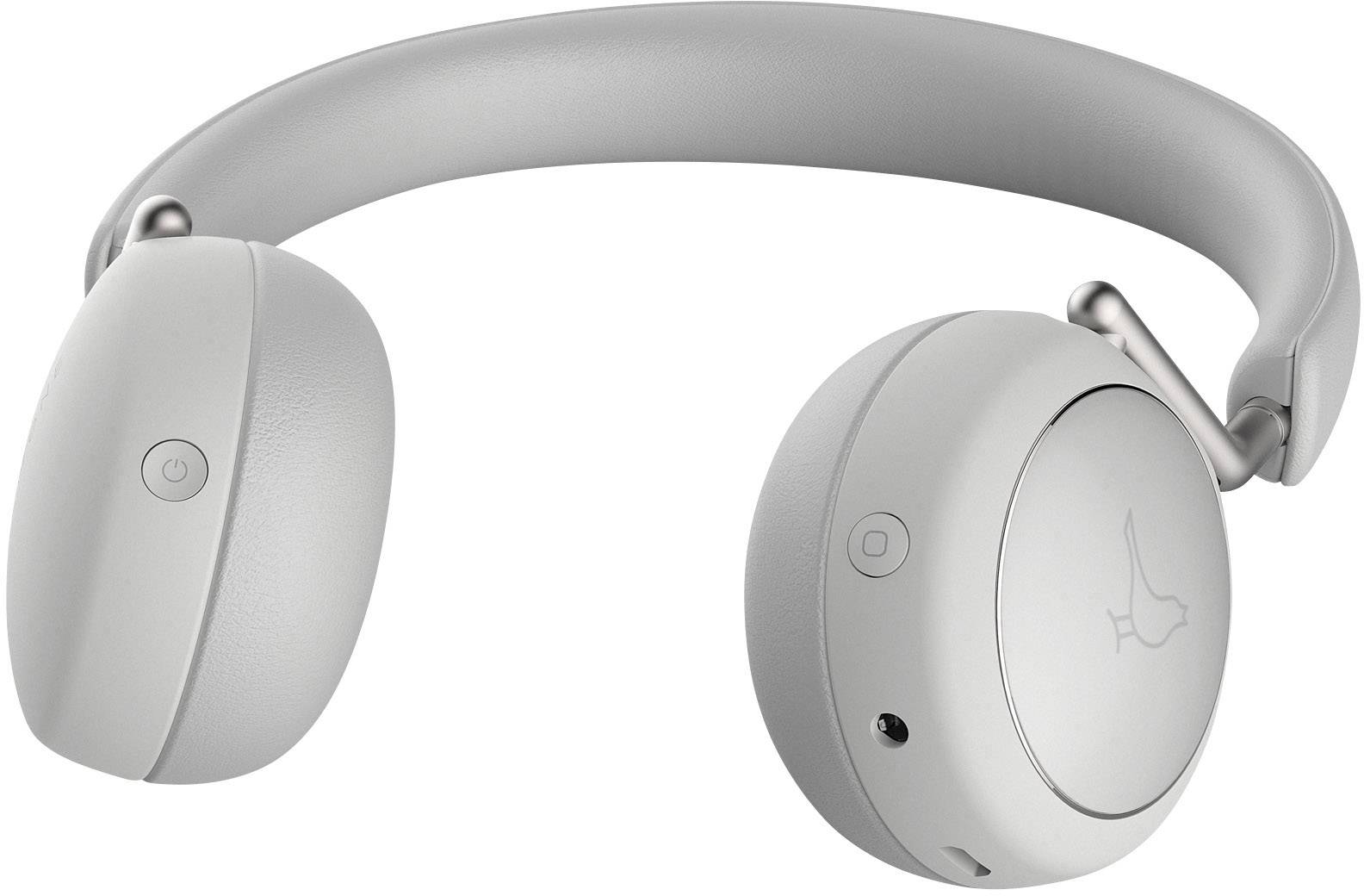 Libratone Q Adapt On-Ear Cloudy White Bluetooth® On Ear Kopfhörer On Ear Noise Cancelling, Touch-Steuerung, Lautstärkeregelung