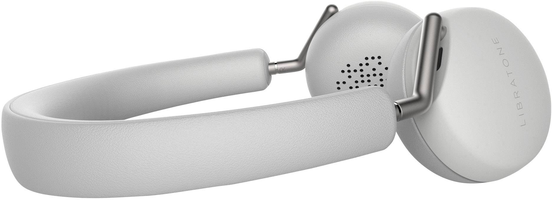 Libratone Q Adapt On-Ear Cloudy White On Ear Kopfhörer Bluetooth®, kabelgebunden Weiß Noise Cancelling Touch-Steuerung, Lautstärkeregelung