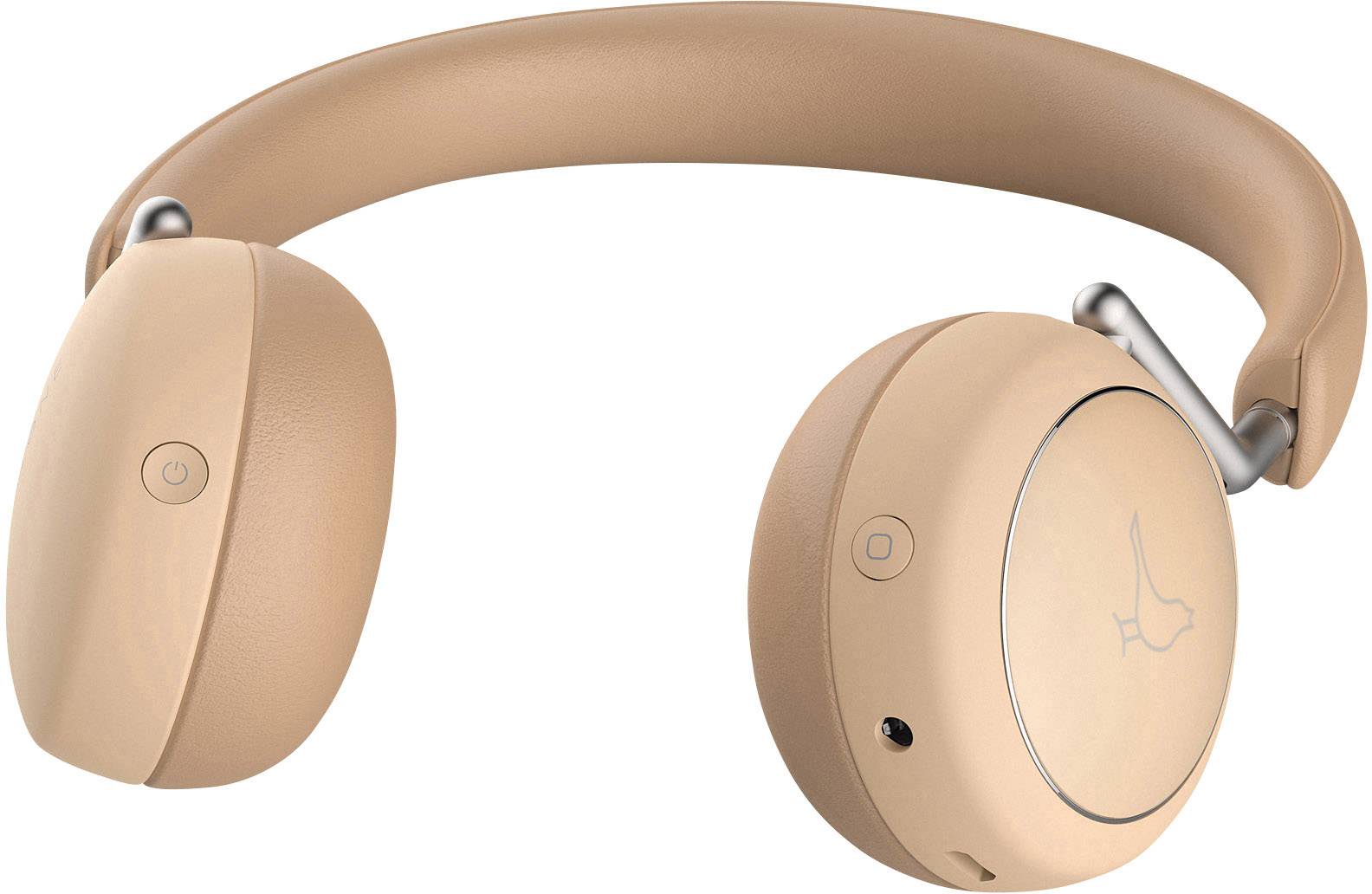 Libratone Q Adapt Elegant Nude On Ear Kopfhörer Bluetooth®, kabelgebunden Natur-Beige Noise Cancelling Touch-Steuerung, Headset