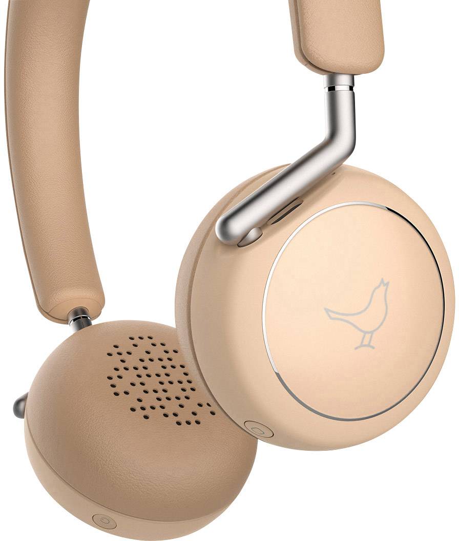 Libratone Q Adapt Elegant Nude On Ear Kopfhörer Bluetooth®, kabelgebunden Natur-Beige Noise Cancelling Touch-Steuerung, Headset