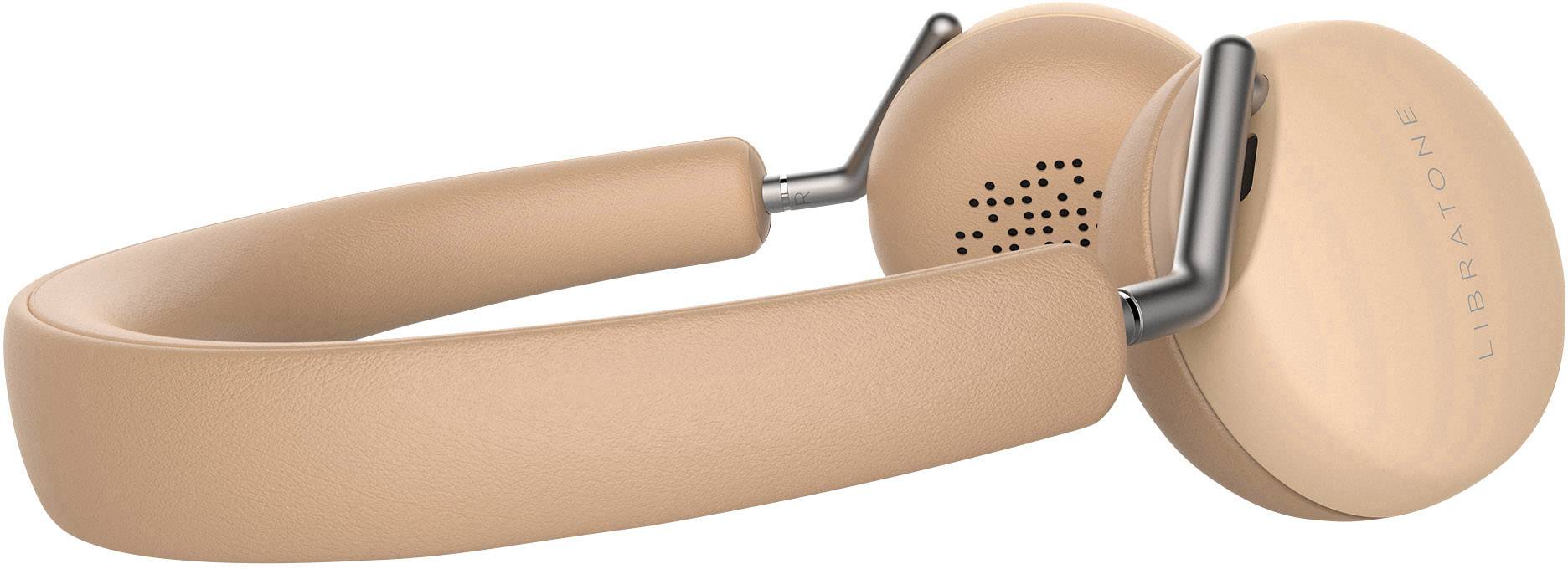 Libratone Q Adapt Elegant Nude On Ear Kopfhörer Bluetooth®, kabelgebunden Natur-Beige Noise Cancelling Touch-Steuerung, Headset