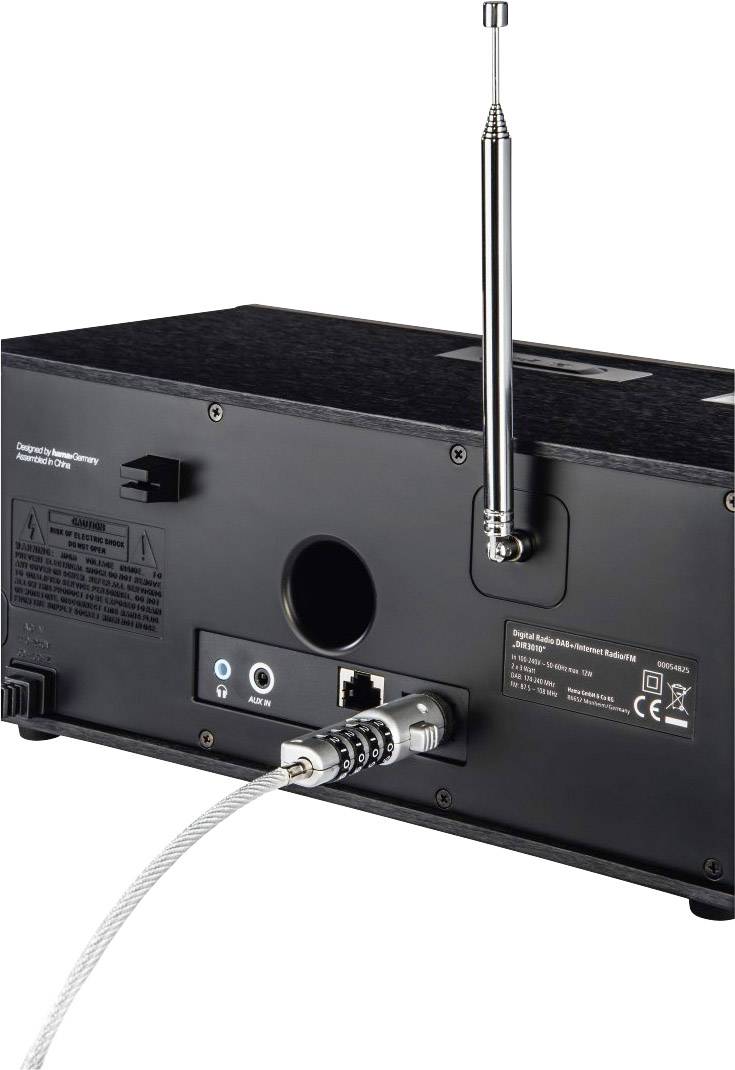 Hama Laptop Schloss Zahlenschloss 40mm USB-Notebookschloss mit Zahlenkombination