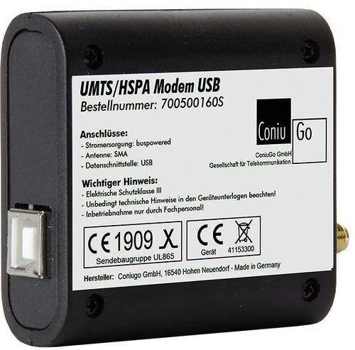 ConiuGo 700500160S UMTS Modem 9 V/DC, 12 V/DC, 24 V/DC, 35 V/DC