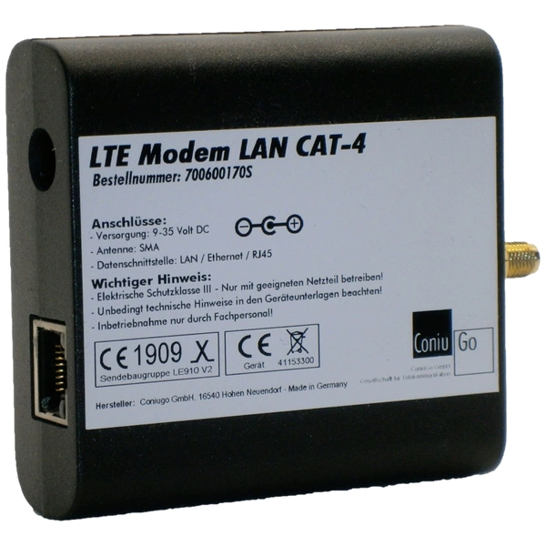 ConiuGo 700600170S LTE Modem 9 V/DC, 12 V/DC, 24 V/DC, 35 V/DC ConiuGo 700600170S LTE Modem 9 V/DC, 12 V/DC, 24 V/DC, 35 V/DC