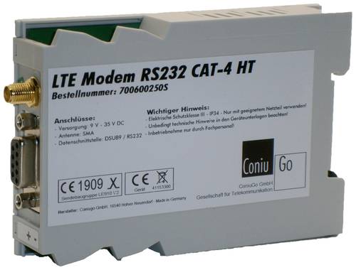 ConiuGo 700600250S LTE Modem 9 V/DC, 12 V/DC, 24 V/DC, 35 V/DC