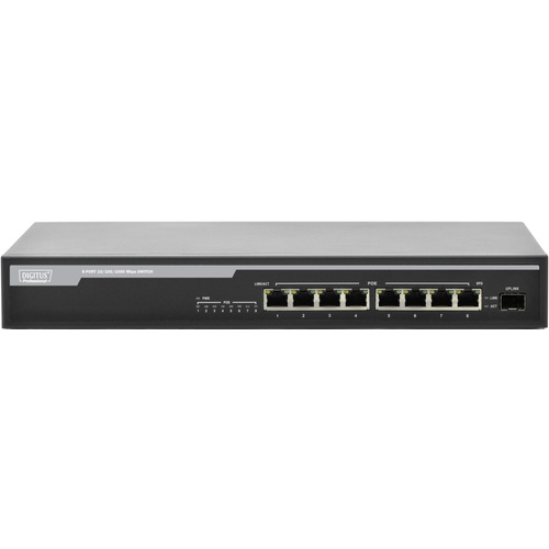 Digitus DN-95341 Netzwerk Switch 8 + 1 Port 1 GBit/s PoE-Funktion