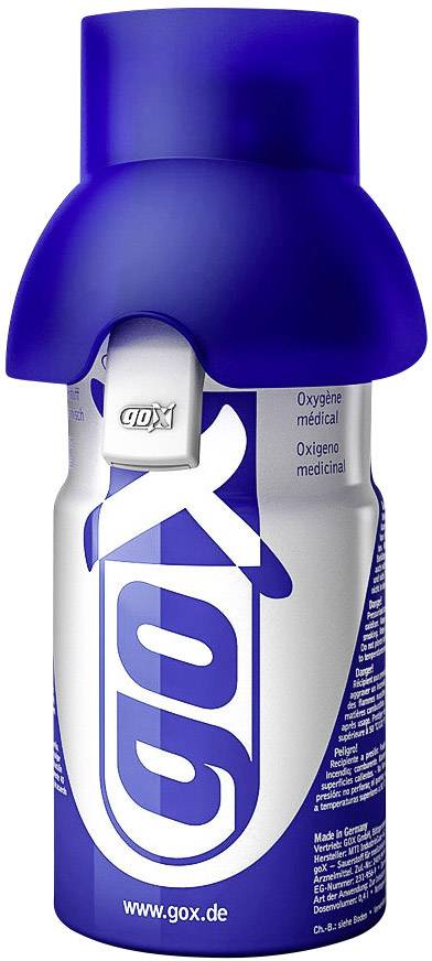 goX Sauerstoff 4 l, 6er Pack Inhalator mit Inhalationsmaske