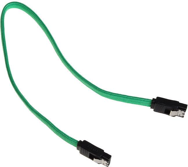 Bitfenix Festplatten Anschlusskabel [1x SATA-Buchse 7pol. - 1x SATA-Buchse 7pol.] 0.30 m Grün, Schwarz