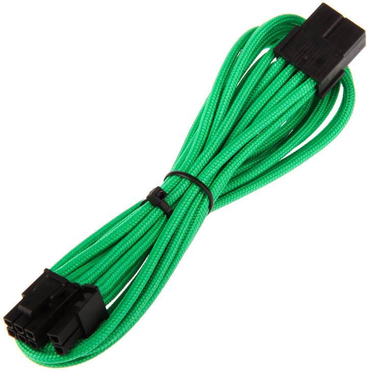 Bitfenix Strom Verlängerungskabel [1x PCIe-Stecker 8pol. (6+2) - 1x PCIe-Buchse 8pol.] 0.45 m Grün, Schwarz