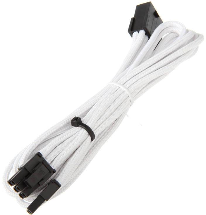 Bitfenix Strom Verlängerungskabel [1x PCIe-Stecker 8pol. (6+2) - 1x PCIe-Buchse 8pol.] 45.00cm Weiß, Schwarz