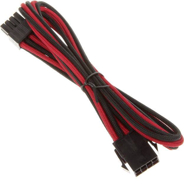 Bitfenix Strom Verlängerungskabel [1x EPS-Strom-Stecker 8pol. - 1x EPS-Strom-Buchse 8pol.] 0.45m Rot, Schwarz