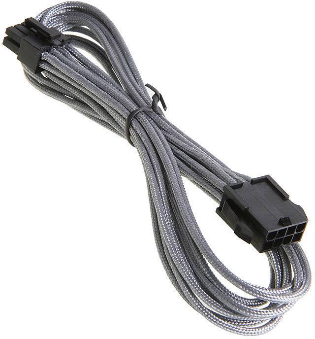 Bitfenix Strom Verlängerungskabel [1x EPS-Strom-Stecker 8pol. - 1x EPS-Strom-Buchse 8pol.] 45.00cm Silber, Schwarz