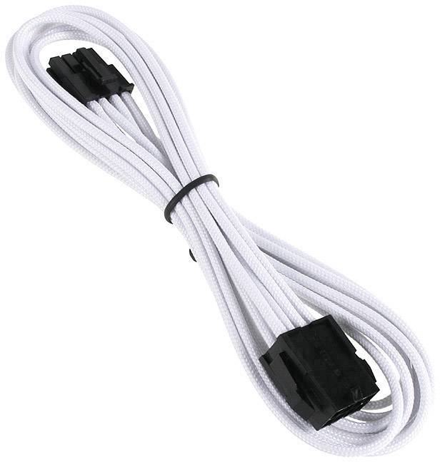 Bitfenix Strom Verlängerungskabel [1x EPS-Strom-Stecker 8pol. - 1x EPS-Strom-Buchse 8pol.] 45.00cm Weiß, Schwarz