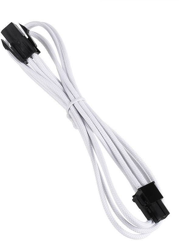 Bitfenix Strom Verlängerungskabel [1x ATX-Strom-Stecker 4pol. - 1x ATX-Strom-Buchse 4pol.] 0.45m Weiß, Schwarz