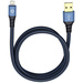 Oehlbach Apple iPad/iPhone/iPod Anschlusskabel [1x USB 2.0 Stecker A - 1x Apple Lightning-Stecker] 0.50m Blau, Schwarz