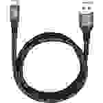 Oehlbach Apple iPad/iPhone/iPod Anschlusskabel [1x USB 2.0 Stecker A - 1x Apple Lightning-Stecker] 3.00m Blau, Schwarz