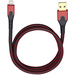 Oehlbach iPad/iPhone/iPod Datenkabel/Ladekabel [1x USB 2.0 Stecker A - 1x Apple Lightning-Stecker] 1.5m Rot/Schwarz USB Evolution
