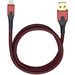 iPad/iPhone/iPod Datenkabel/Ladekabel [1x USB 2.0 Stecker A - 1x Apple Lightning-Stecker] 3.00 m Rot/Schwarz Oehlbach USB