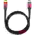 Oehlbach USB-Kabel USB 3.2 Gen1 (USB 3.0 / USB 3.1 Gen1) USB-C® Stecker, USB-C® Stecker 0.50m Rot/Schwarz vergoldete