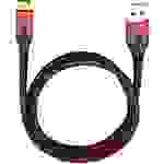 Oehlbach USB-Kabel USB 3.2 Gen1 (USB 3.0 / USB 3.1 Gen1) USB-A Stecker, USB-C® Stecker 0.50m Rot/Schwarz vergoldete Steckkontakte
