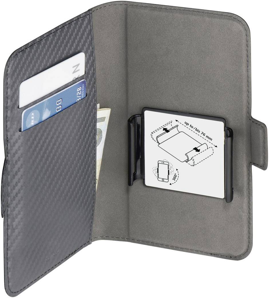 Hama Smart Move Carbon L Booklet Universal Universal Grau