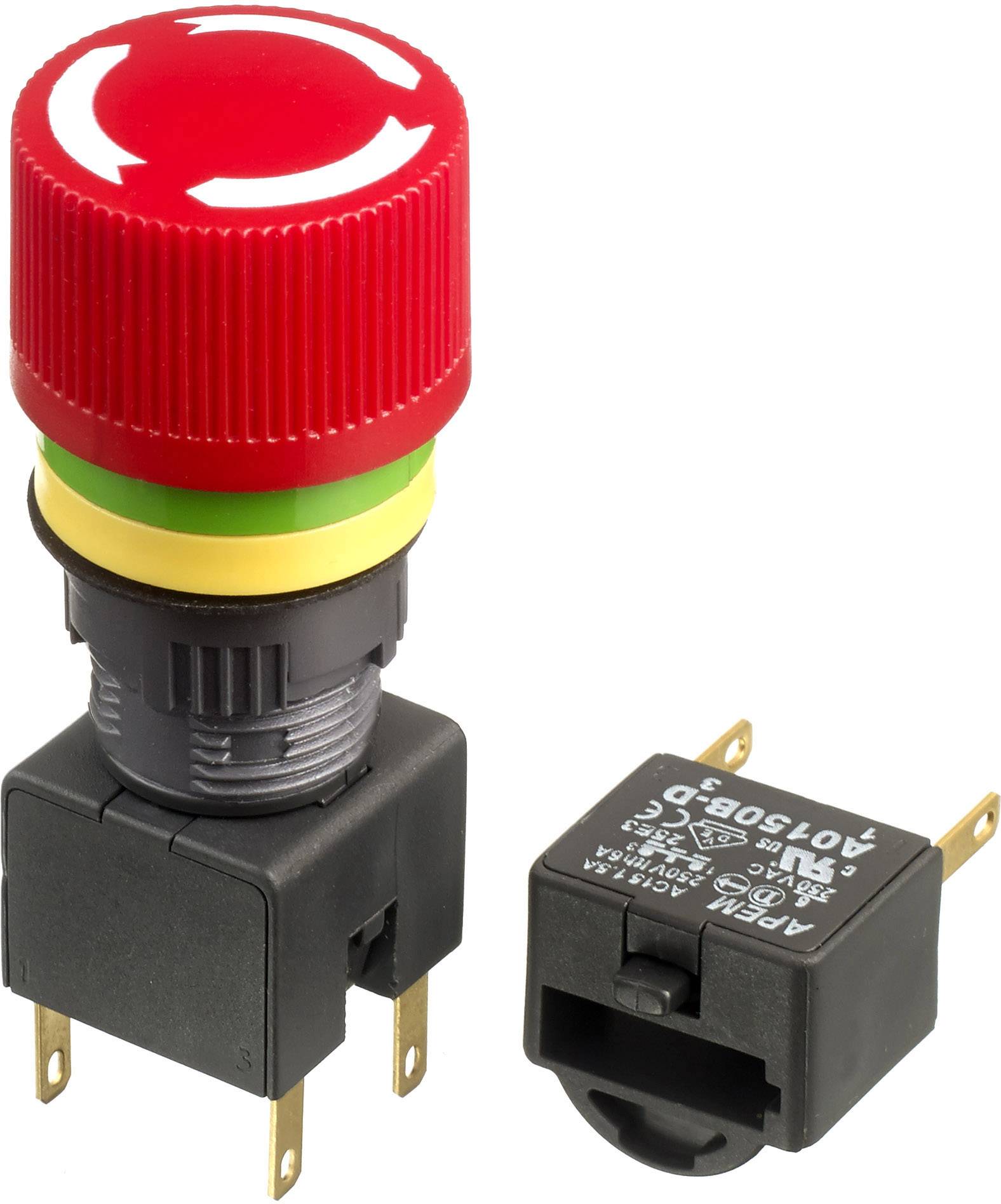 APEM A01ES-D Not-Aus-Schalter IP65 (Front) 1St.